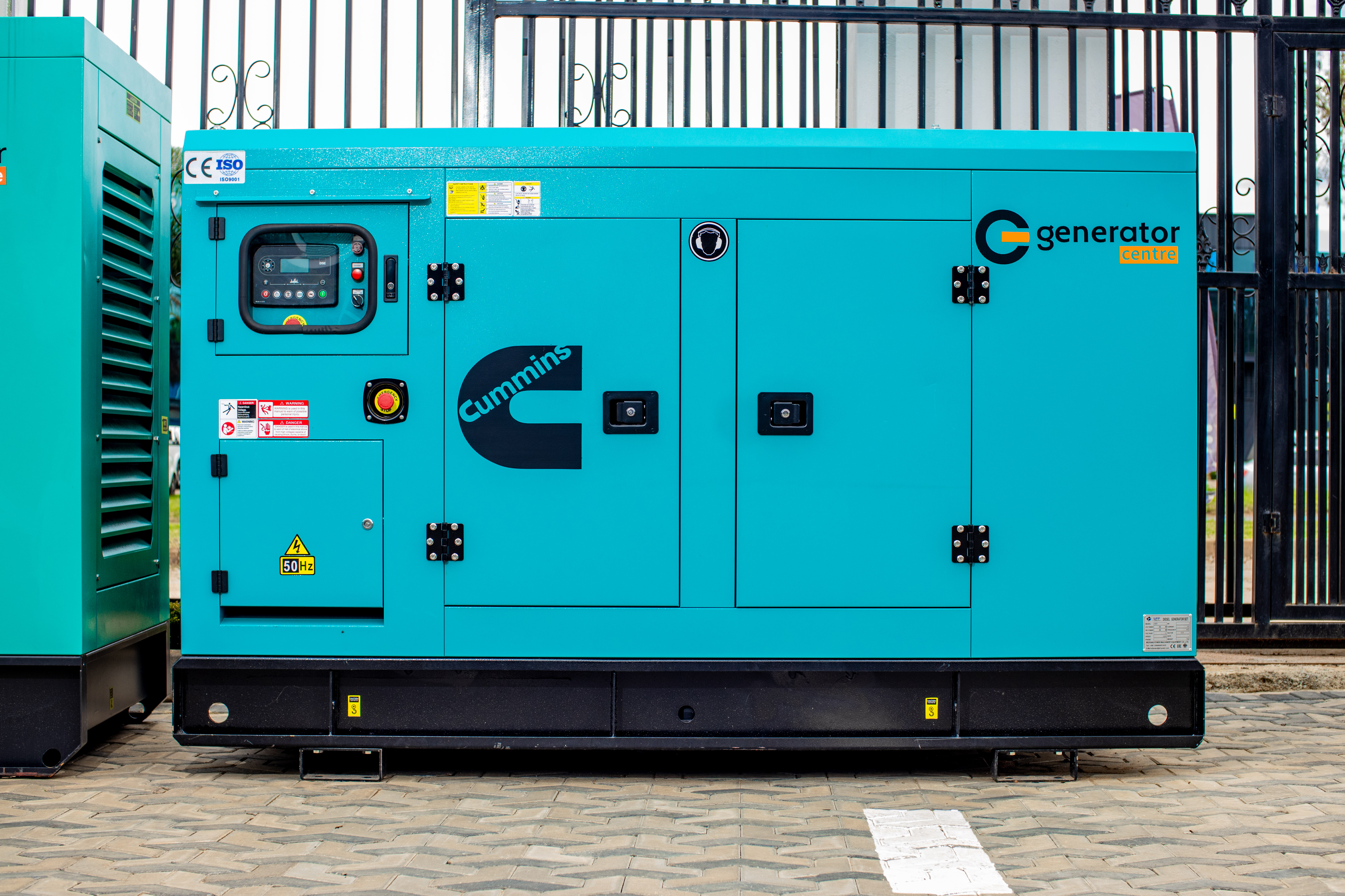 Rental power equipment close view