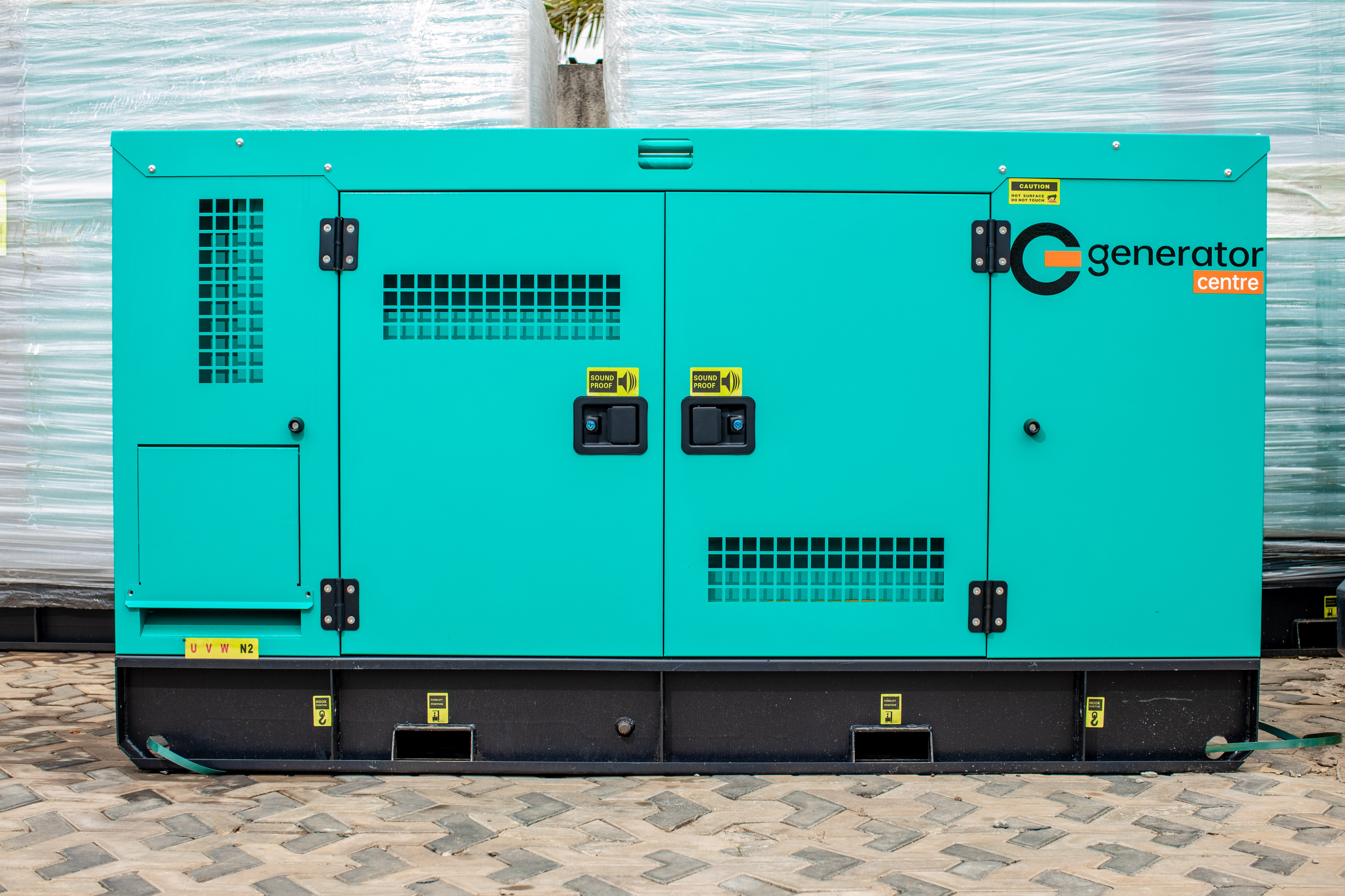 Diesel generator product side view