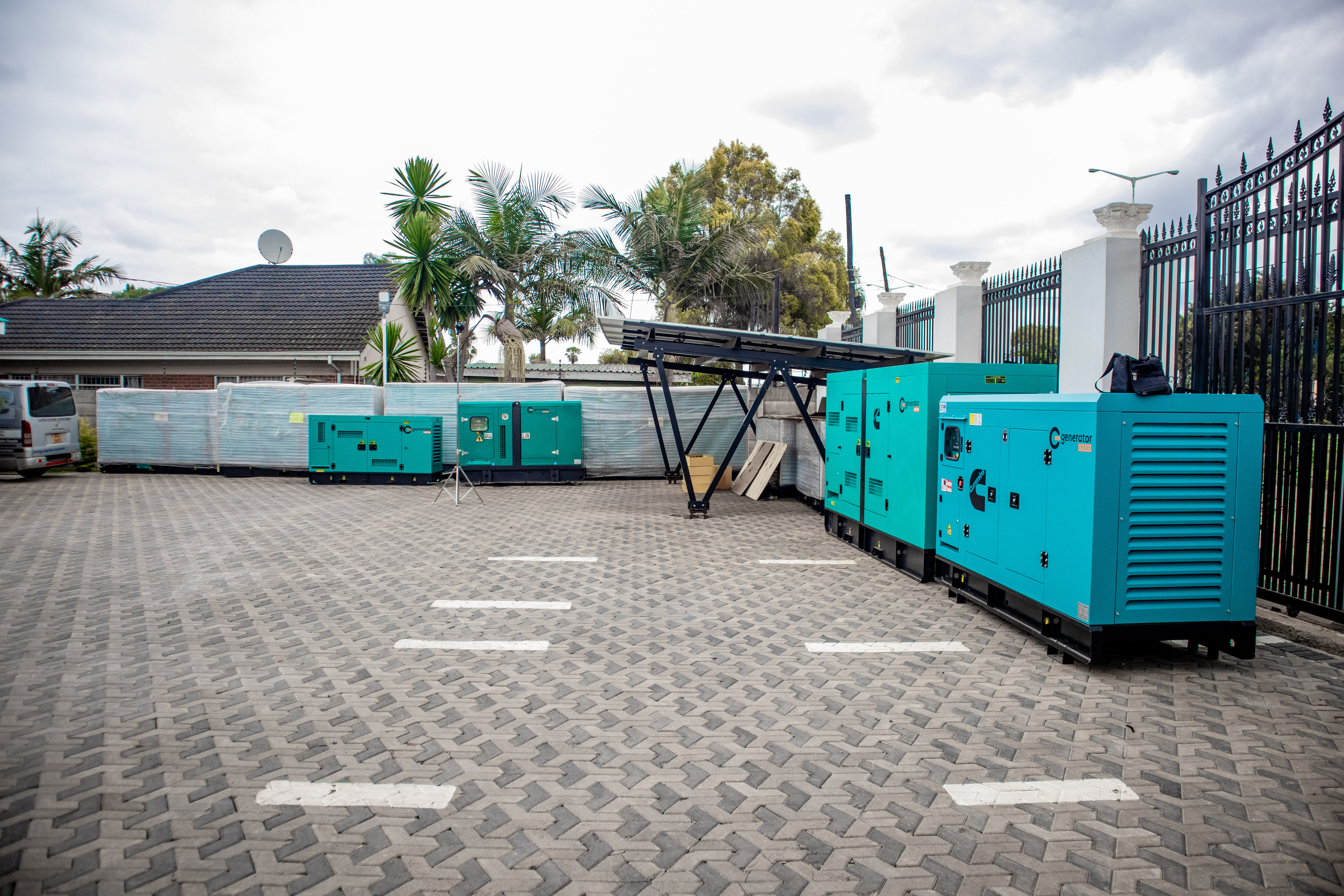 Industrial power solution in the generator yard